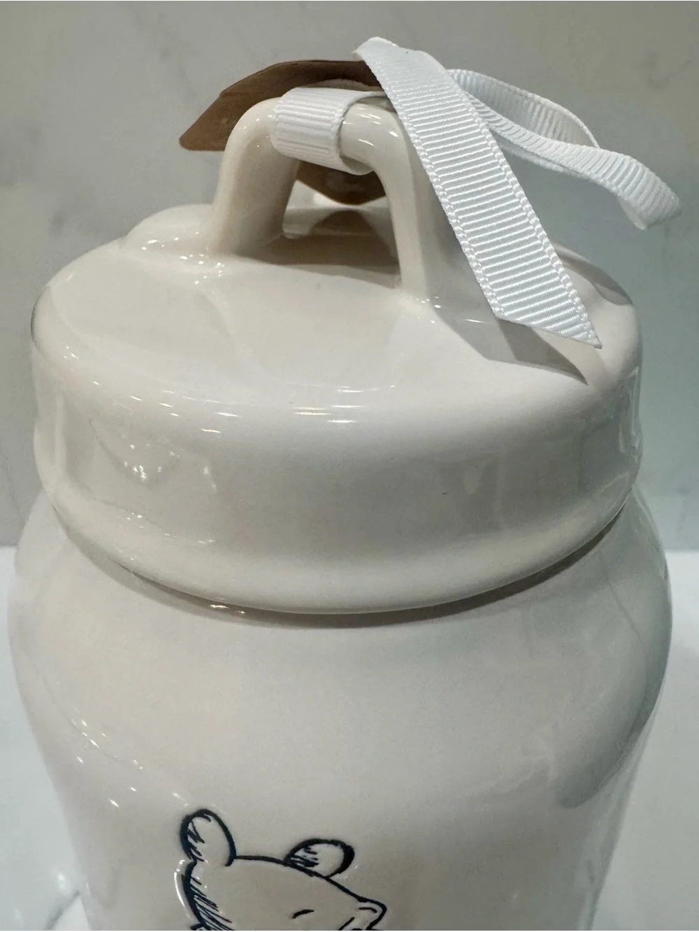 Rae Dunn Disney Winnie The Pooh Cookie Jar/Canister w/Pooh “Treats” New